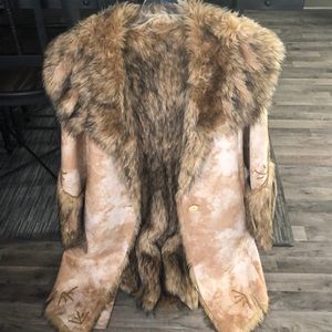 Real fur coat